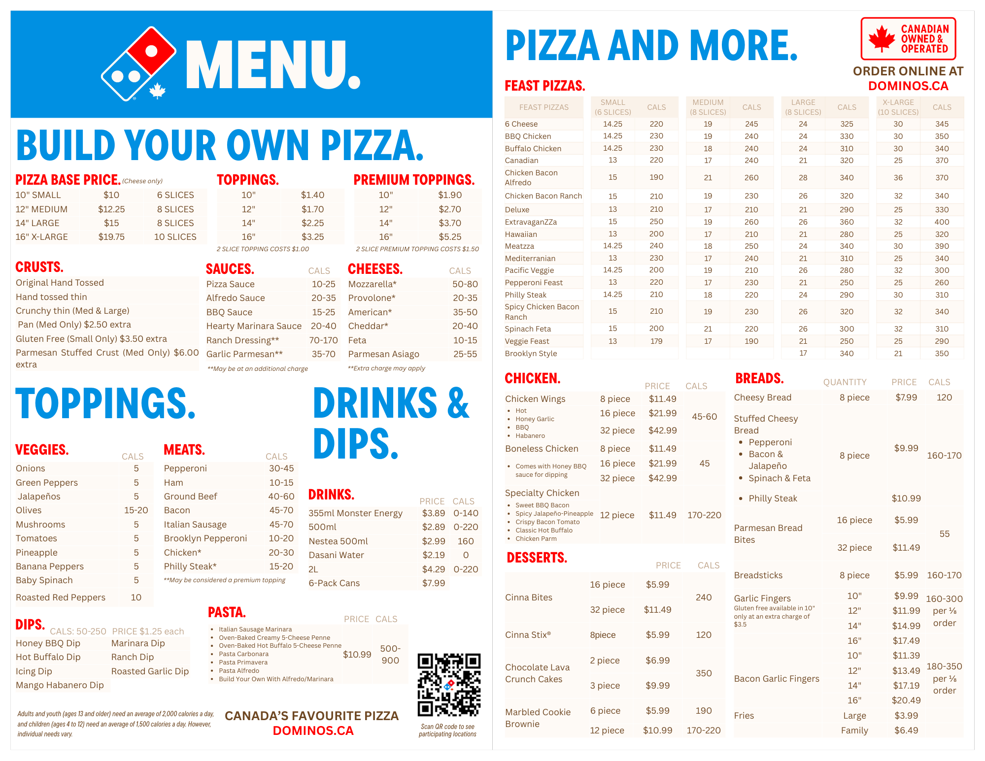 Pizza Menu in Windsor, ON | Domino's